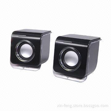 2.0-channel Computer Stereo USB Mini Speakers, 2.5W x 2 Output Power, Many Colors Available
